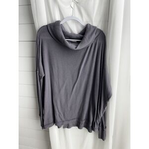 We The Free Womens Size L The Rosa Ribbed Sweater Shirt Lavender Lagenlook 0465‎